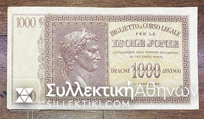 1000 Drachmas 1941 Isole Jonie AU